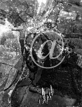 CAEN(14000) Anne 1944 Vue arienne du rsultat des bombardement sur la rgion de Caen.