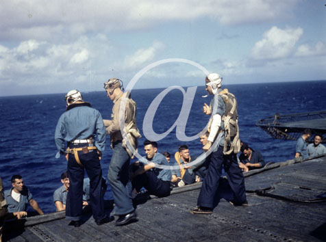inconnu() Seconde guerre mondiale US Navy en couleurs - S�rie 80-GK- : Pilotes et hommes d